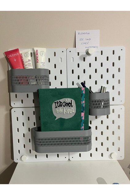 Multi-Purpose Organizer Pegboard Piece Set of 3 / Peg Board Piece Set of 3