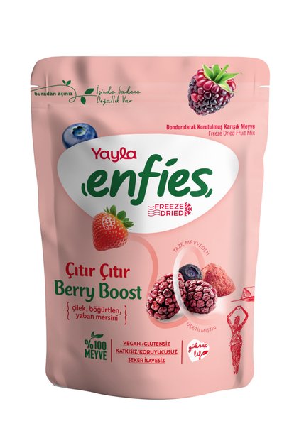 Enfies Freeze Dried Freeze-Dried Crispy Fruit-Berry Boost 15 Gr