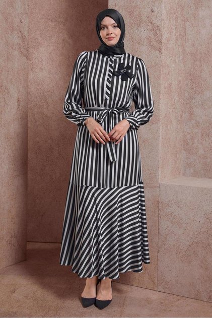 BELLY STRIPED DRESS 44548