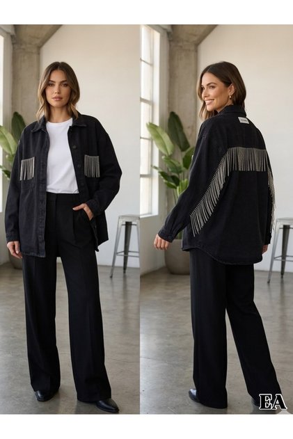Tasarım denim ceket