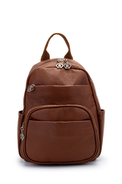 Multi-Compartment Holly Women's Backpack Bag Tan