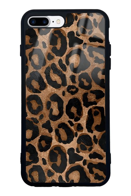 iPhone 7 Plus Leopard Design Glossy Phone Case