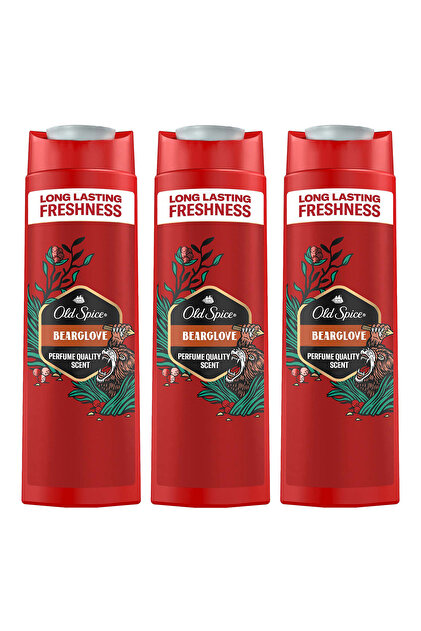 Old Spice Bearglove Erkek Duş Jeli ve Şampuan 400 ml x3 - Fiyatı
