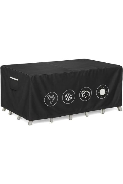 Patio Furniture Cover 250×200×80 cm – Heavy Duty 210D Oxford Waterproof Outdoor, Garden & Balcony Cover for Table and Chair Set, Dustproof, Anti-UV