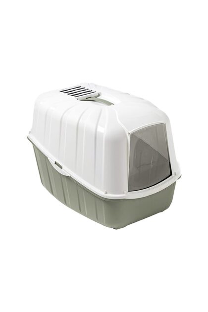 LITIERA PENTRU PISICI KOMODA OLIVE GREEN 54x39x40(h)cm