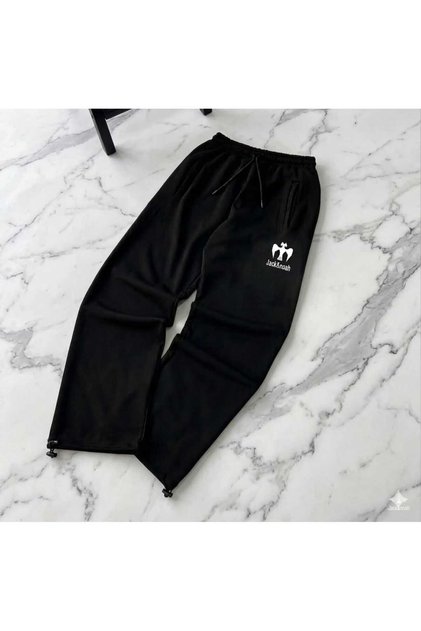 Black No-Seam Summer Bagi Sweatpants