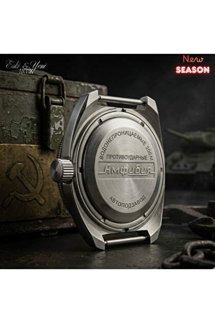 ESKİ YENİ ANTİK Vostok Amphibia 710335 2416B Otomatik Siyah Kadran