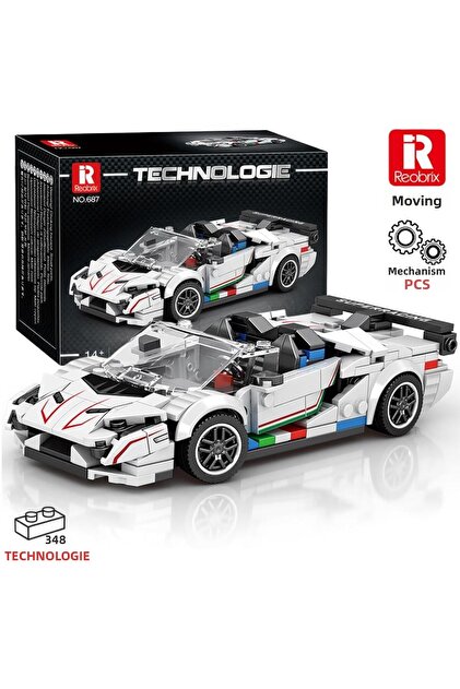 Creator 687 Lamborghini Svj Sports Car Creative Building Block Set Building Blocks - 348 Pieces