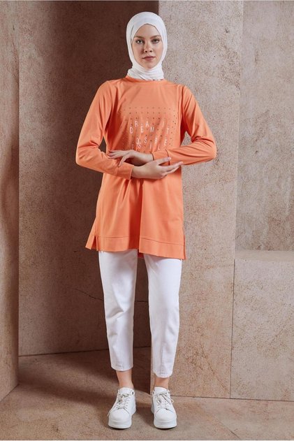 Stone-Detail Tracksuit Tunic 44639