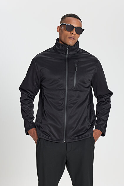 AC&Co / Altınyıldız Classics Erkek Siyah Sıcak Tutan Comfort Fit