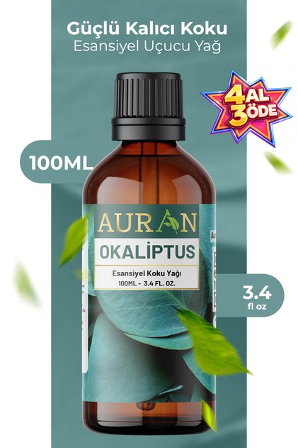 Okaliptus Esansiyel Uçucu Koku Yağı Difüzör Esansı Buhurdanlık Yağı Aromaterapi Yağı 100ml