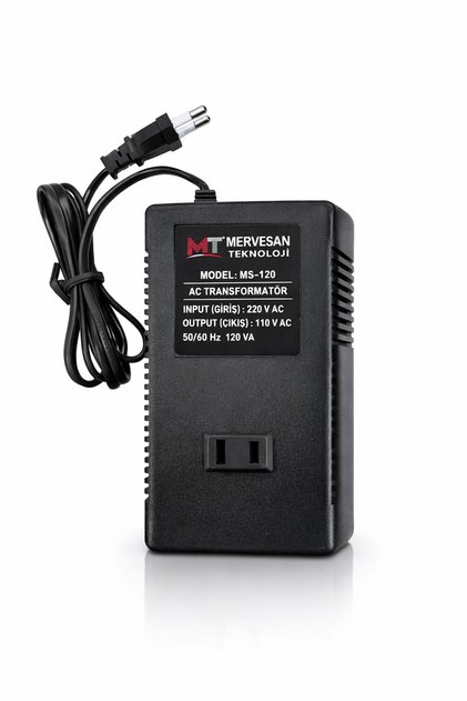 MT-120 220-110v Çevirici Transformatör Adaptör Tip Giriş 220v Ac Çıkış 110v Ac 120Va