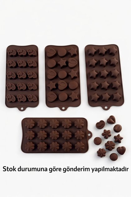 2 Pieces of Practical Silicone Ice Molds with 15 Compartments | Silicone Non-Stick Chocolate Mold