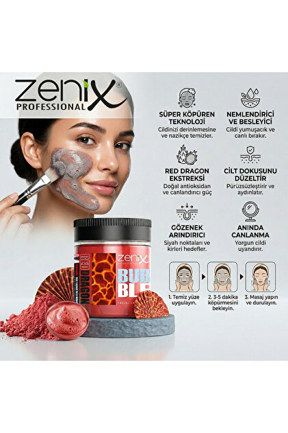 ボディ・フェイスケア magicshake Zenix bubble clay face mask red dragon 100 ml - Fiyatı, Yorumları