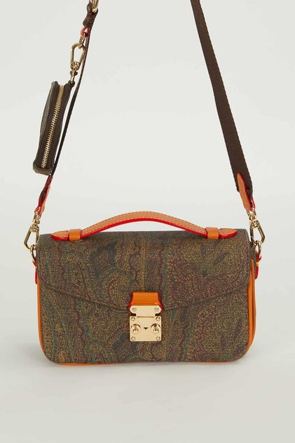 Levi̇d'Or Brown Handbag with Hanger Wallet Detail