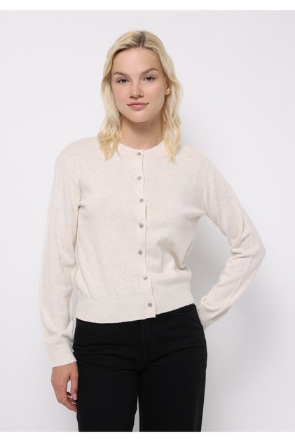 Slim Fit Women's Beige Cardigan