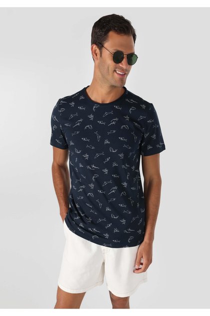 Navy Blue Men's T-shirt Sleeve