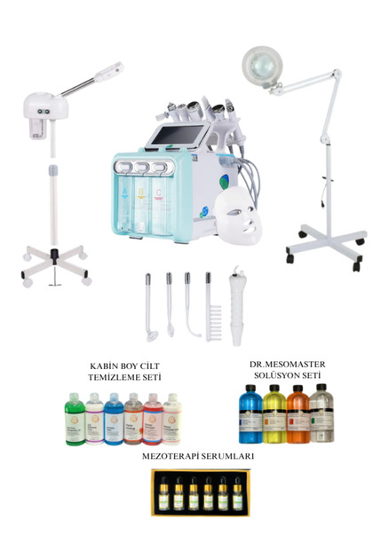 anka lazer Cilt Bakım Seti Hydrafacial+Buhar+Solüsyon Set+Kabin