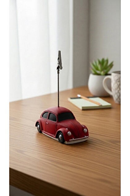 Car Vintage Vw Beetle Vosvos Photo Note Holder Gift Idea for Man Trinket Office Gift