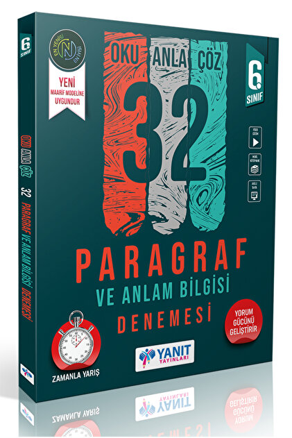Yanıt Yayınları Yanıt 6. Sınıf Anlam Bilgisi 32 Deneme - Fiyatı