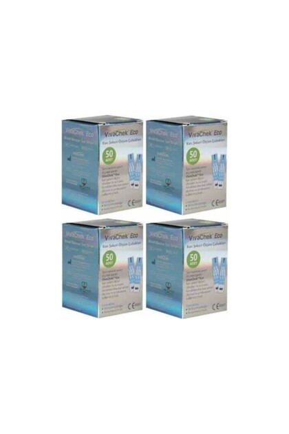 Şeker Ölçüm Çubuğu/Strip 50 Li 4 Adet 200Lu