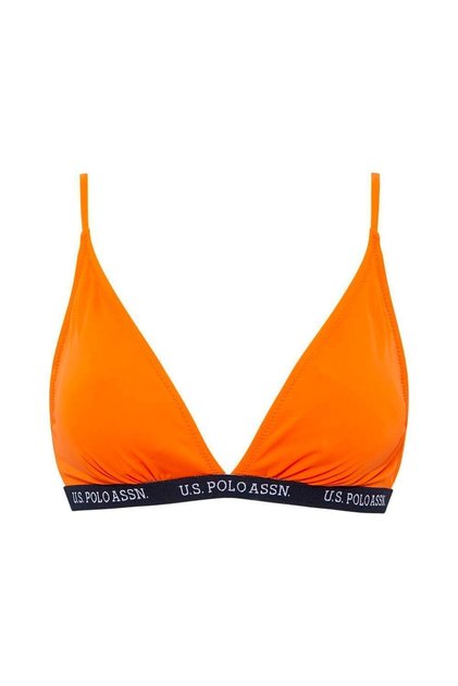 Kadın Turuncu Geniş Üçgen Bikini Üst