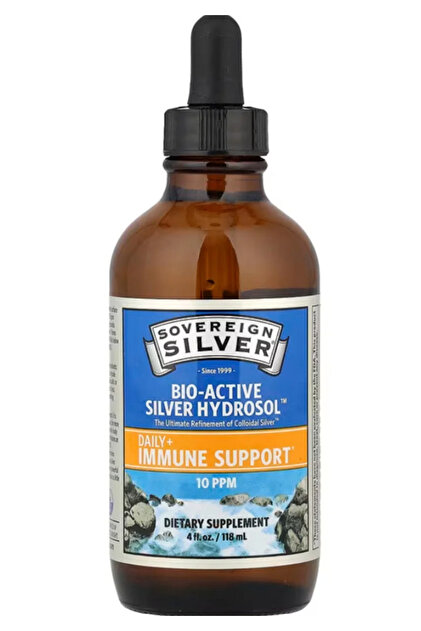 Sovereign Silver , Bio-Active Silver Hydrosol ™ Dropper-Top, Daily
