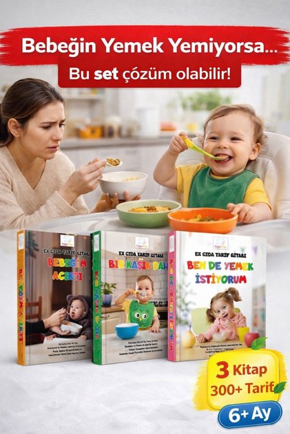 Ek Gıda Tarif Kitabı Seti Bebek Yemek Kitabı Bebek Hediye Seti Bebek Yemek Tarifleri