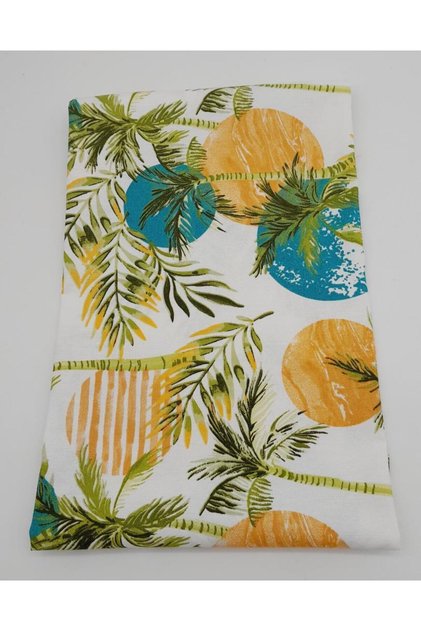95X50 cm Duck Lining Fabric Palm Patterned
