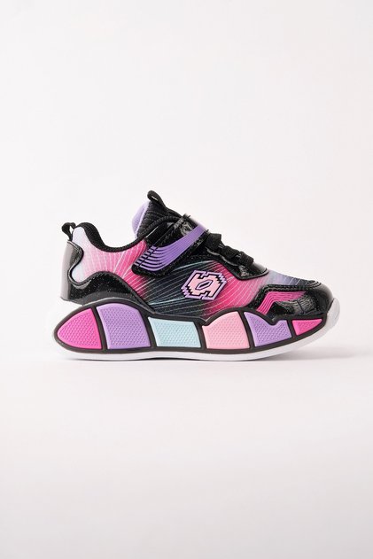 RAİNBOW Kalın Taban Cırtlı ve Bağcıklı Çocuk Sneaker Spor Ayakkabı