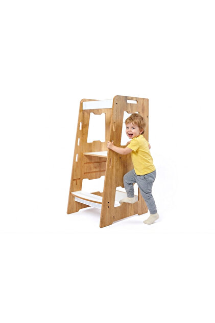 Minera Öğrenme Kulesi Ahşap Montessori Naturel 2 - 6 Yaş Fiyatı