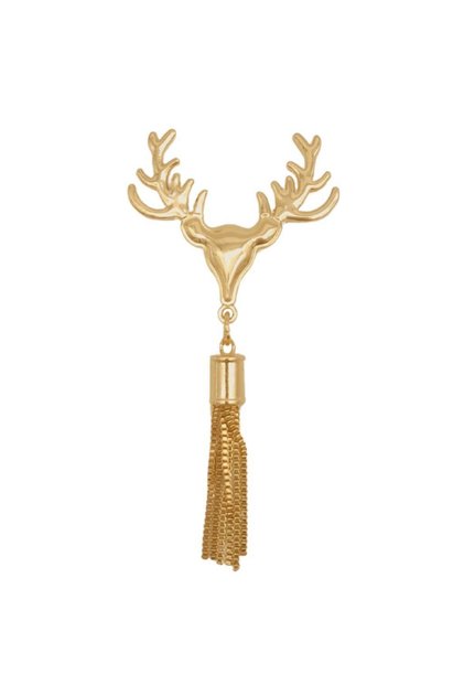 Angel Bag Accessory Light Gold Color Tasseled Deer Model Bag Ornament