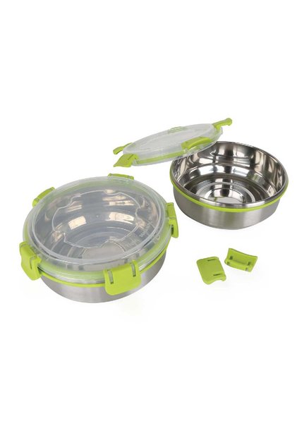 Stainless Steel Food Containers Set, 2 pcs