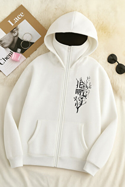 Haru様 ZAVIXO KAR MASKELİ NİNJA UNISEX FERMUARLI TAŞ SWEATSHIRT HIRKA 3