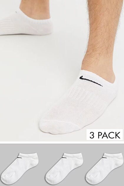 Value No Show Ulightweight Unisex Sock 3 lü Soket Çorap Beyaz