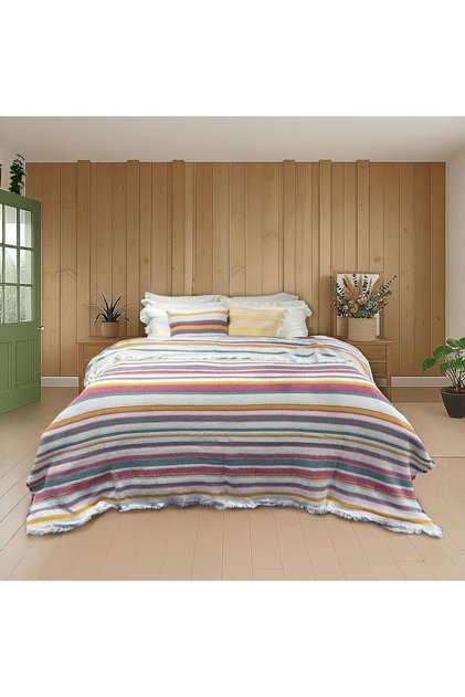 Sunlit 100% Cotton Multicolor Single Bedspread