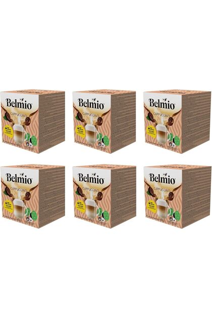 Cappuccino Coffee Pods, Intensity 7, Compatible with Dolce Gusto Machines Only, Pack of 6