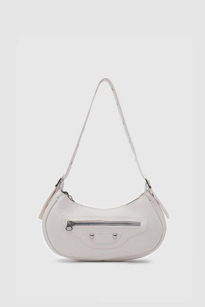 Sandy 90's Retro Baguette Bag Vanilla