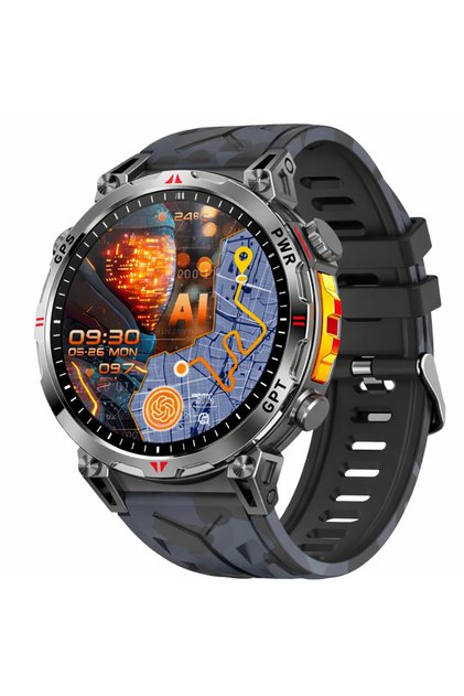 Спортен смарт часовник с GPS, AMOLED екран 1.56 инча 480x480, 680 mAh, 3ATM
