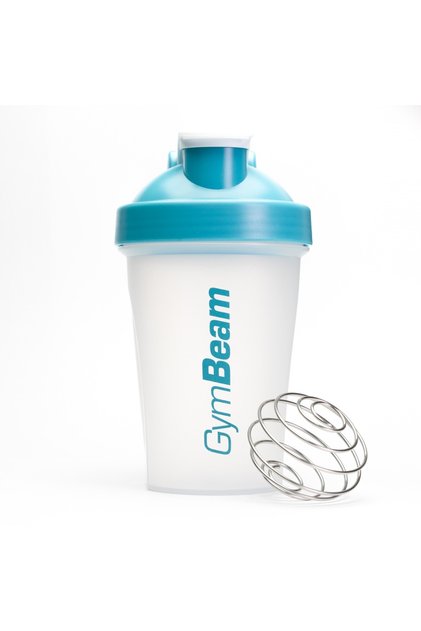 Sticlă shaker transparentă-albastră 400 ml