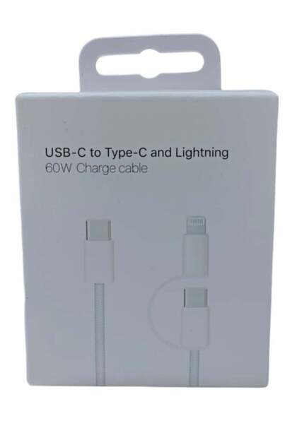 USB C to C Cable 1.2M 60W PD Fast Data Transfer Cable with iPhone Lightening Jack Compatible for iPhone 16 15 14 13, MacBook Pro/Air,iPad Pro, Samsung S24/S24 ultra,Huawei Lenovo