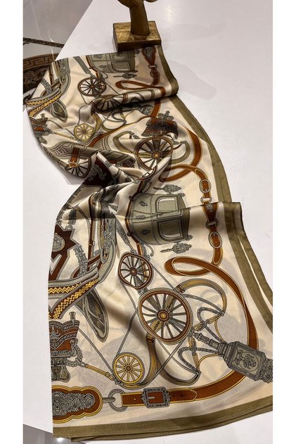 Italian Silk Shawl – Shiny, Lightweight, and Stylish Design