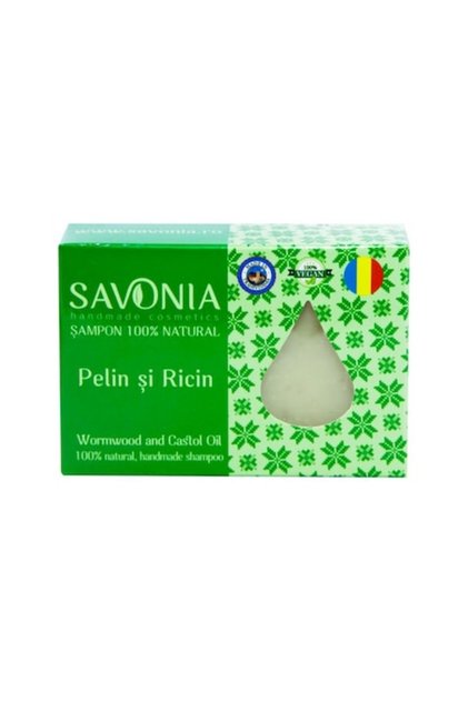 Șampon solid cu pelin și ulei de ricin, 90g