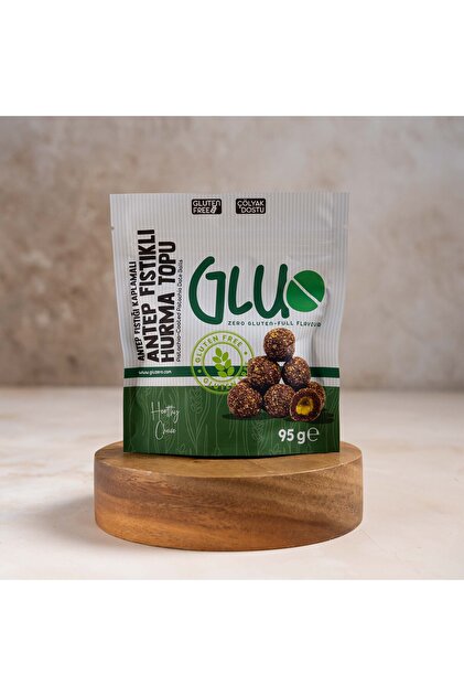 Gluzero Glutensiz Antep Fıstığı Kaplamalı Antep Fıstıklı Hurma