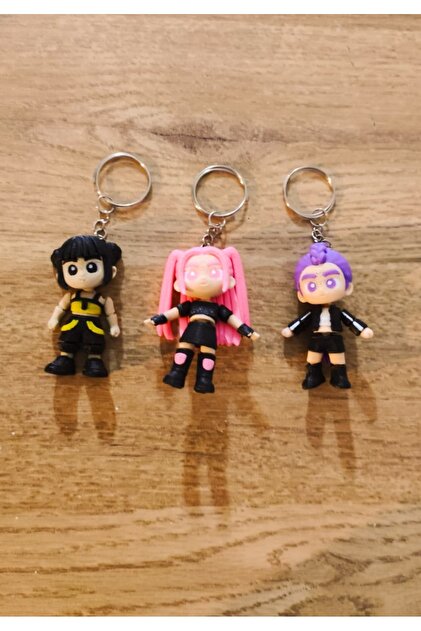 ATOLYETASBAHCE KPOP Demon Hunters Rumi, Mira & Zoey Anahtarlık