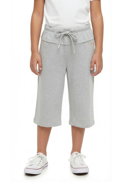 Girl's Elastic Waist Tie-Up Straight Leg Printed Capri 25002