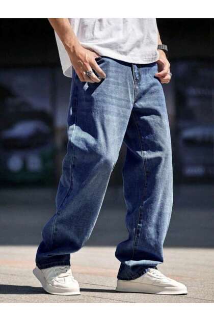 Ανδρικό τζιν παντελόνι Premium Baggy Fit με φαρδιά γραμμή