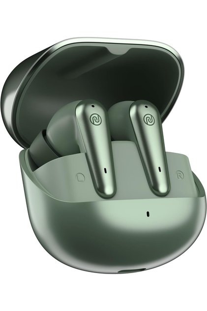 Buds X Prime in-Ear Truly Wireless Earbuds with 120H of Playtime, Quad Mic with ENC, Instacharge(10 min=200 min), Premium Dual Tone Finish, 11mm Driver, Bluetooth v5.3, (Sheen Green)