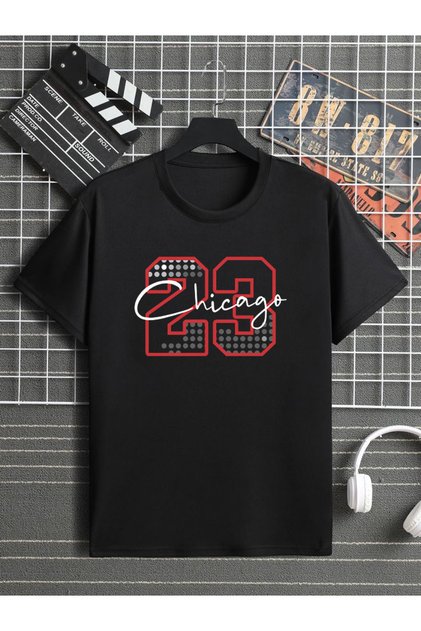 23 Chicago Printed 100% Cotton Crew Neck Kids T-Shirt