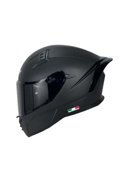 SW 869 Matt Black Kask (Güneş Vizörlü) - MotoDede
